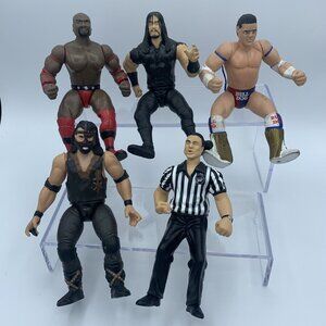 WWE Jakks Pacific 1996-1997 Action Figures Lot Bulldog Undertaker Mankind & More